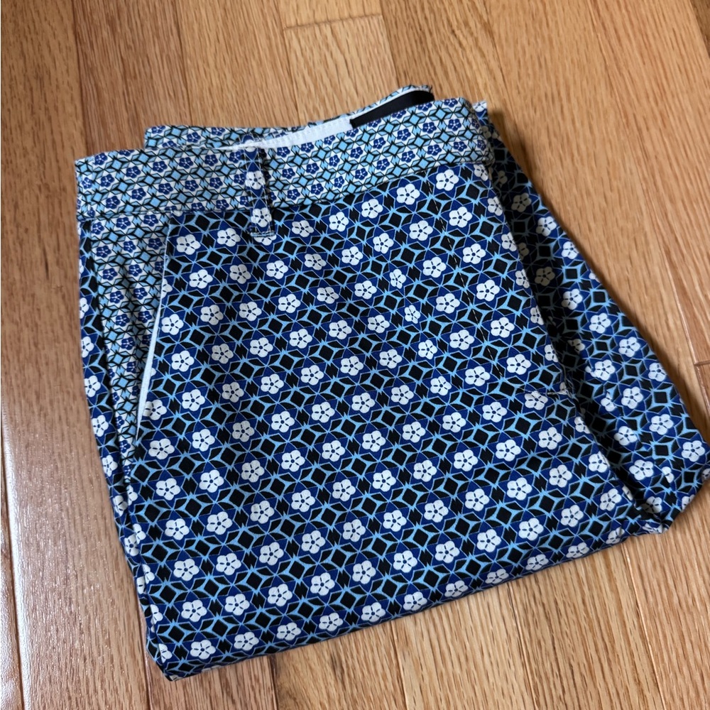 Topshop Double-Patterned Cigarette Pants in excellent condition